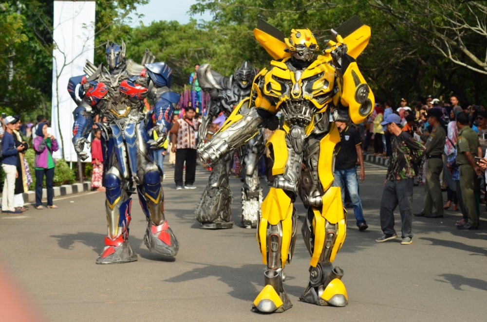 Transformer dipertunjukan di HUT Kabupaten Tangerang ke 75.