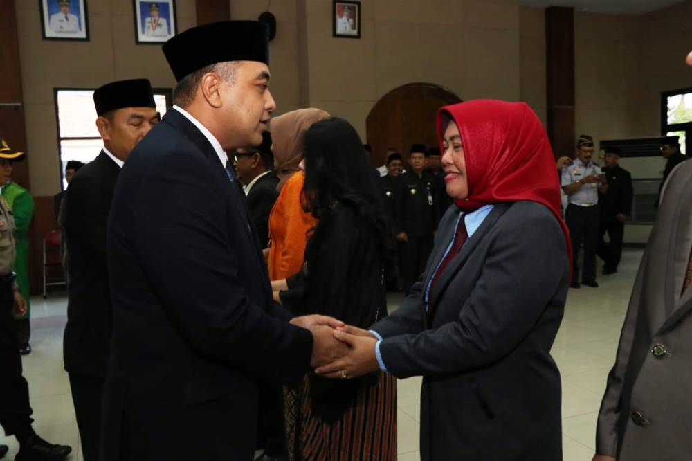 Pelantikan 4 Kepala organisasi perangkat daerah (OPD) di lingkup pemerintahan Kabupaten Tangerang, Rabu (9/1/2018).
