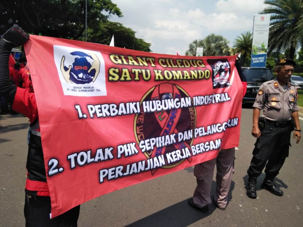 buruh demo