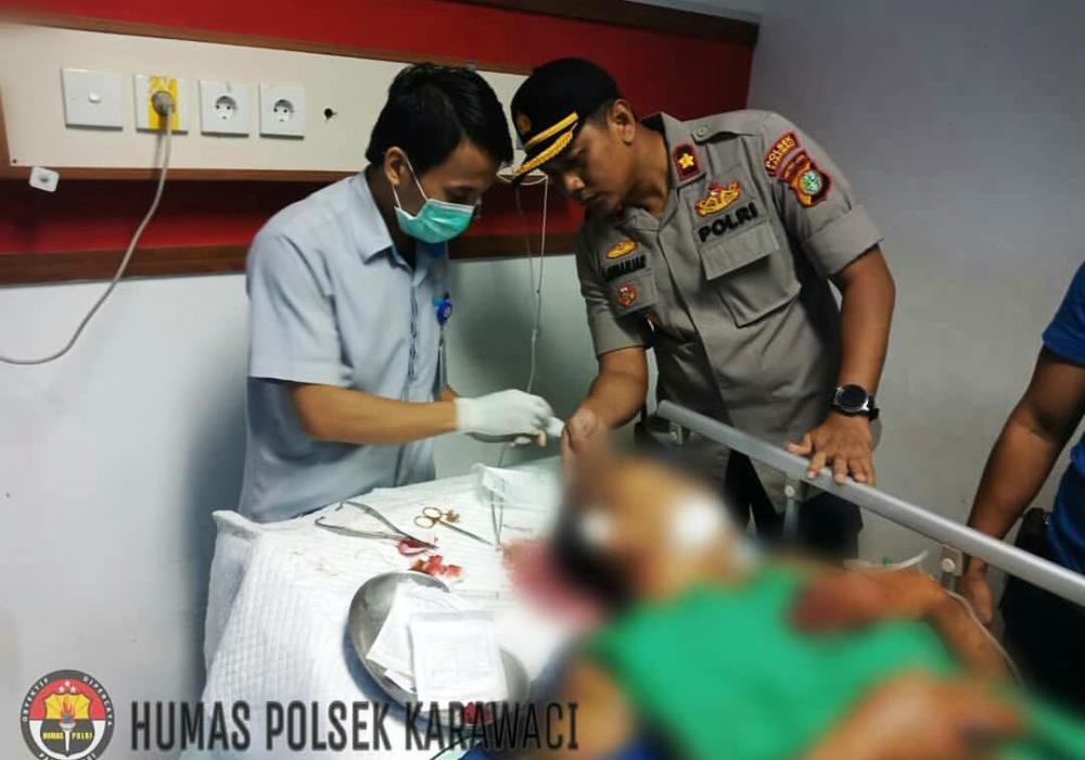 Korban berinisial DI, 50, yang mendapatkan kekerasan dari suaminya kini masih menjalani perawatan di RSUD Kota Tangerang