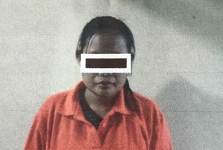 Tersangka Rosita, 28, pelaku yang tega membunuh sang buah hatinya.