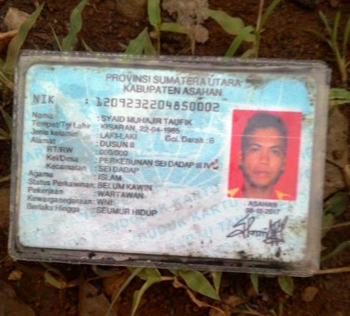 Identitas di KTP Syaid Muhajir Taufik, 34 tahun.