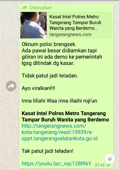 Screenshoot pesan berantai di wastapp.