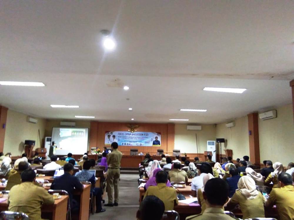 Kegiatan Diskusi Kelompok Terpumpun (Focus Group Discussion) Badan Koordinasi Kehumasan (Bakohumas), di Ruang Rapat Bola Sundul, Gedung Usaha Daerah (GUD) Puspemkab Tangerang. Selasa, (19/3/2019).