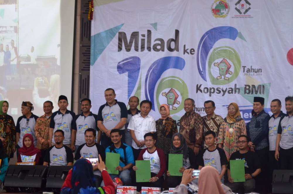 Kegiatan Milad Kopsyah BMI ke-6 di Kitri Bakti, Curug, Kabupaten Tangerang, Sabtu (23/3/2019).