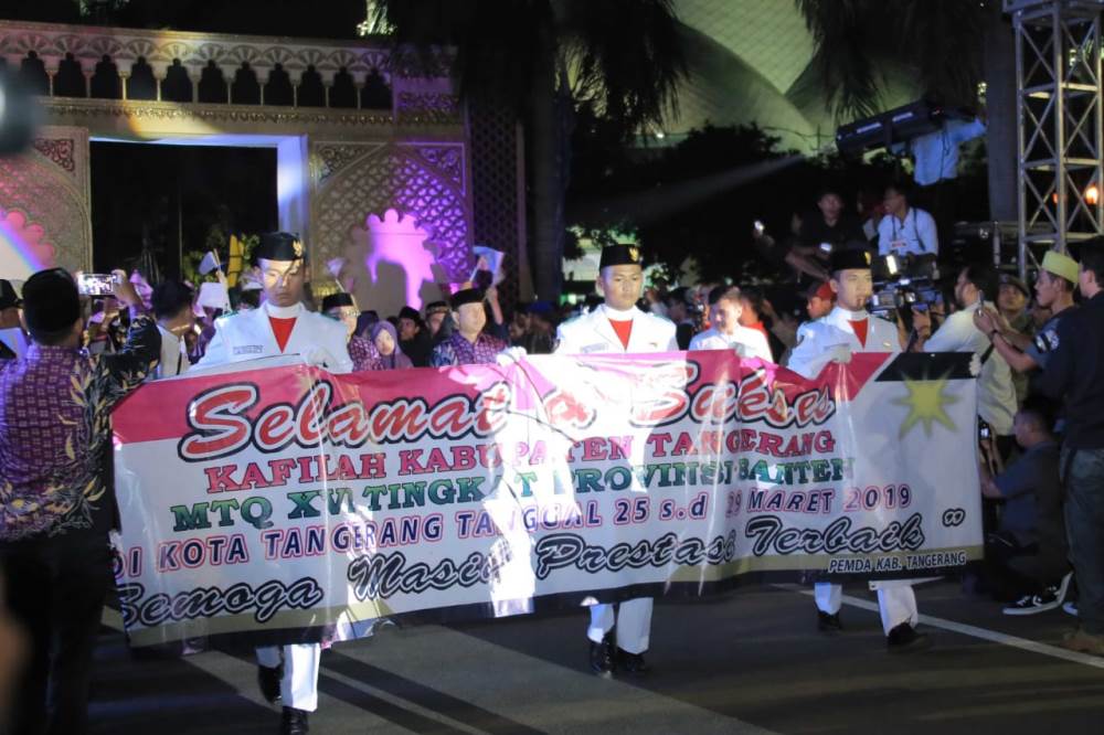 Pembukaan Musabaqah Tilawatil Quran (MTQ) Provinsi Banten ke-XVI di Kota Tangerang.