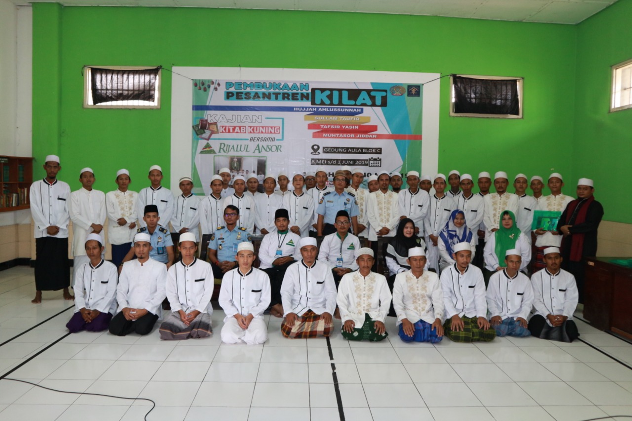 Kegiatan Pesantren Kilat dalam bulan suci Ramadan 1440 H di Lembaga Pemasyarakatan Pemuda Kelas IIA Tangerang (Lapas Pemuda Tangerang).