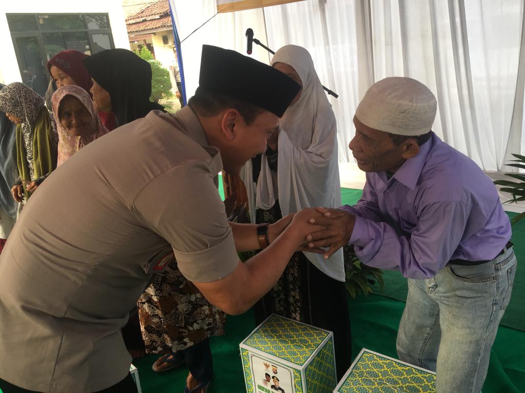 Polres Kota Tangerang menggelar kegiatan Gebyar Ramadan di Mapolsek Mauk, Kabupaten Tangerang, Sabtu (25/5/2019).