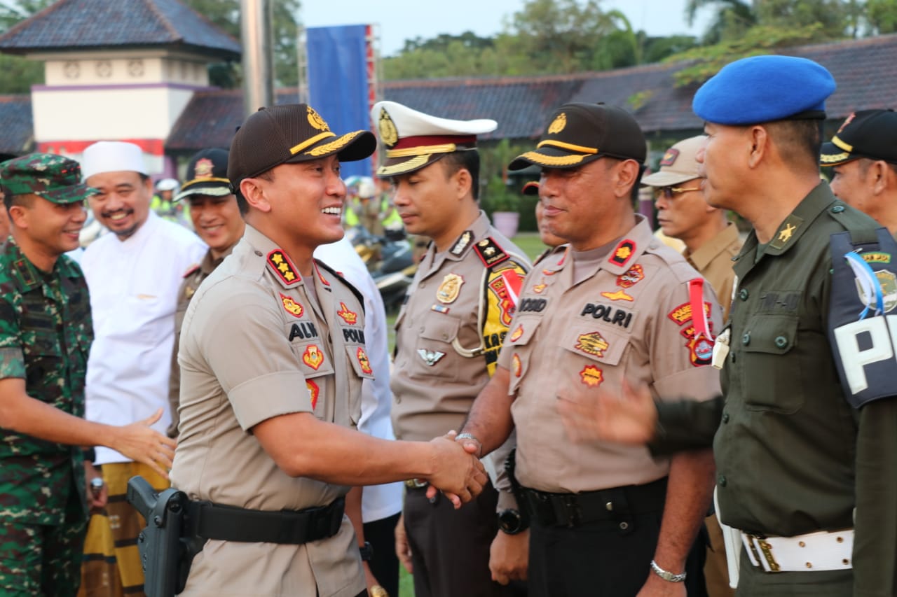 Apel pasukan gabungan TNI-POLRI di Lapangan Maulana Yudhanegara, Puspemkab Tangerang, Selasa (28/5/2019).