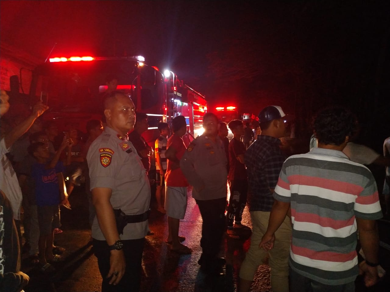 Terjadi kebakaran di Kampung Baru Asih, RT 08/03, Kelurahan Muncul, Kecamatan Setu, Kota Tangerang Selatan, Jumat (7/6/2019).