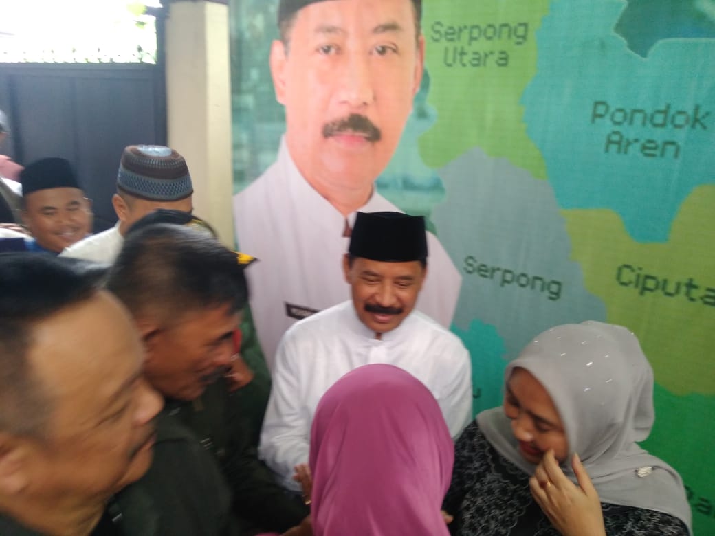 Kegiatan halalbihalal dan open house dikediaman Sekretaris Daerah (Sekda) Kota Tangerang Selatan, Muhamad, di Jalan Bhakti Nomor 31, Ciputat, Tangsel, Sabtu (15/6/2019).