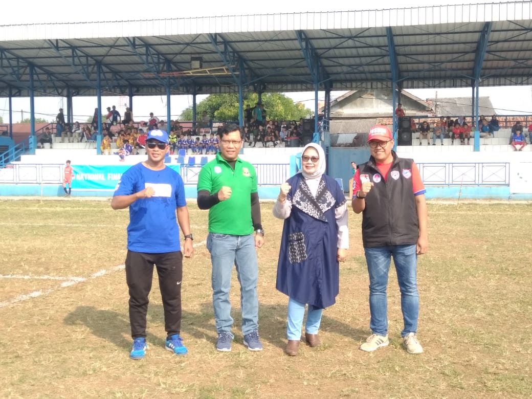 Tampak Tim sepak bola U-12 yang mengikuti Kompetisi liga Aqua Danone Nations Cup (DNC) di Stadion Mini Ciputat, Jalan Pendidikan, Ciputat, Tangsel, Sabtu (22/6/2019).