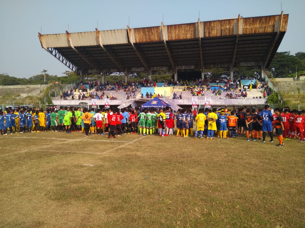 Sebanyak 45 SSB di Banten berlaga di Festival Nasional Piala Menpora U12 di Stadion Benteng, Kota Tangerang, Sabtu (29/6/2019)