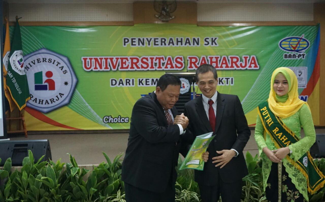 STMIK Raharja Tangerang resmi menjadi Universitas Raharja.