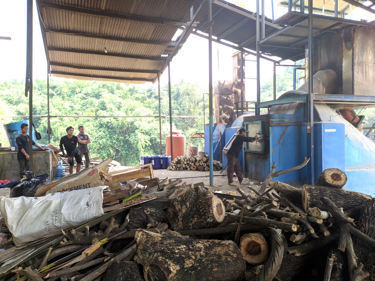Tampak mesin pengelola sampah produksi ABU & Co di wilayah Serpong.