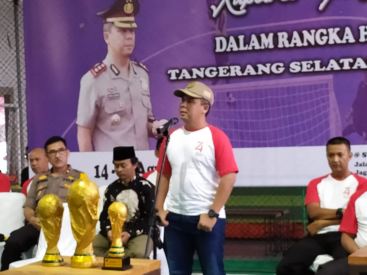 Perlombaan futsal memperebutkan Piala Kapolres Tangerang Selatan (Tangsel) Cup 2019.