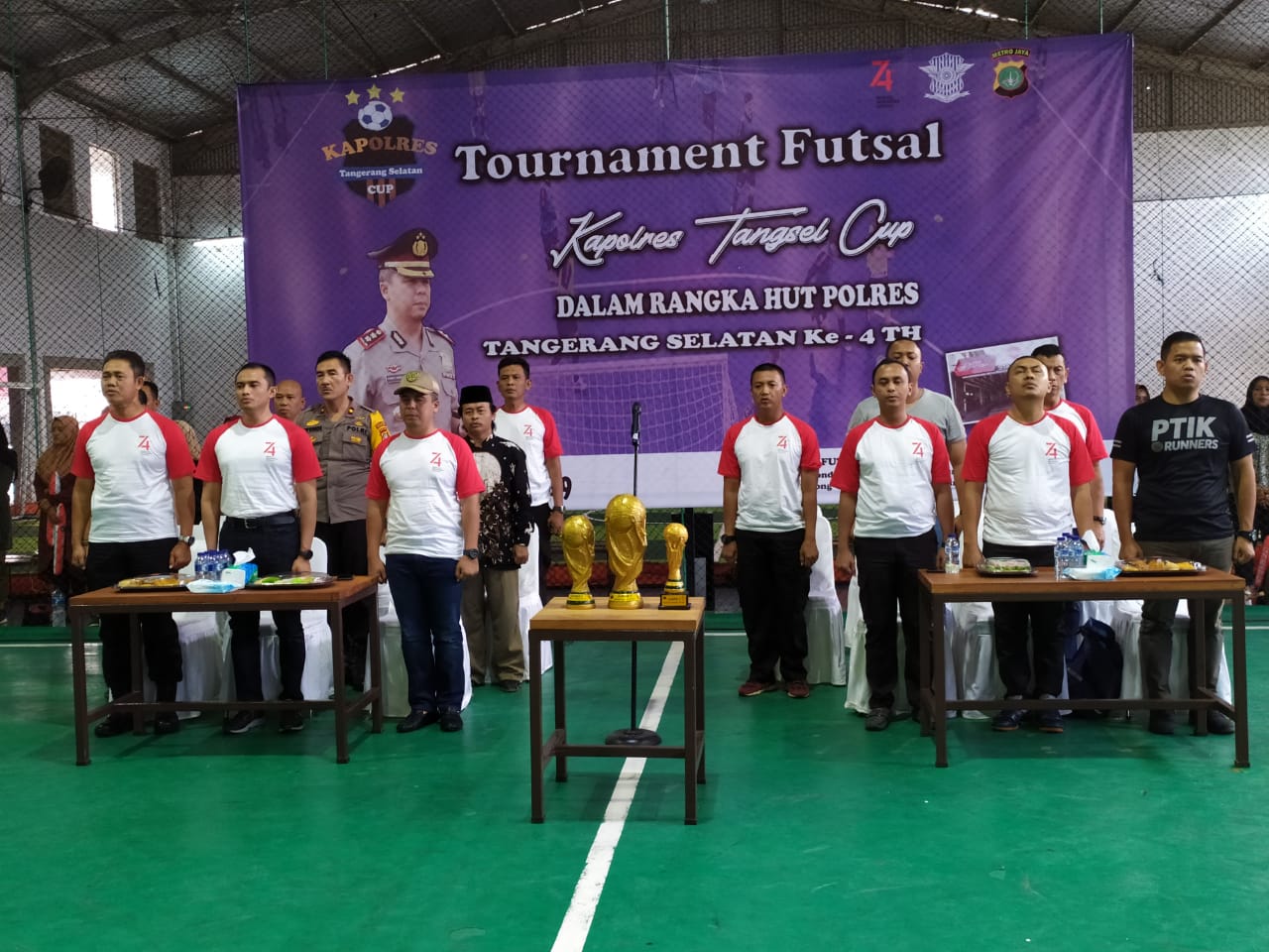 Perlombaan futsal memperebutkan Piala Kapolres Tangerang Selatan (Tangsel) Cup 2019.