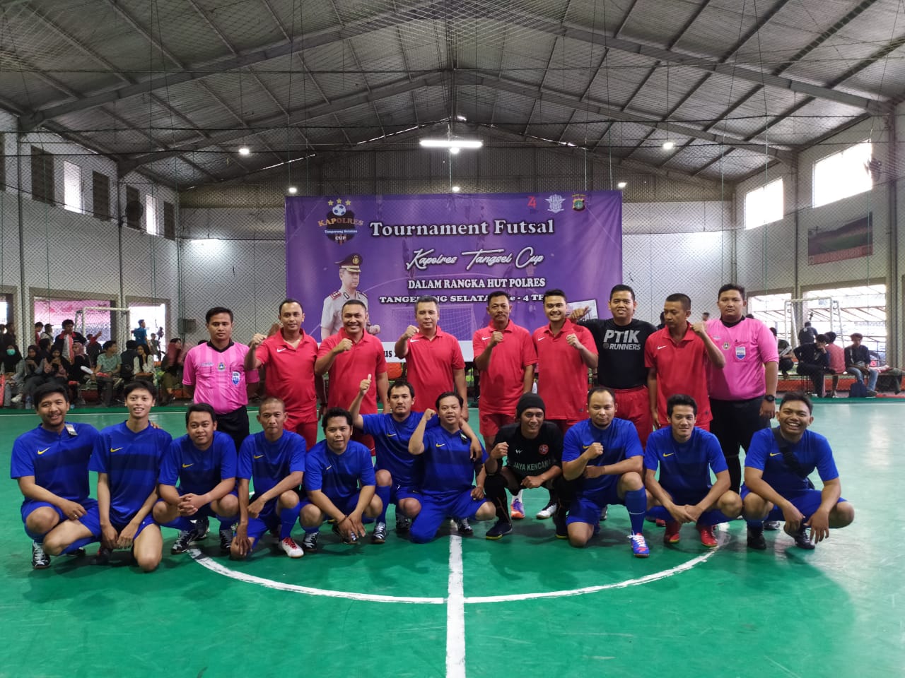 Perlombaan futsal memperebutkan Piala Kapolres Tangerang Selatan (Tangsel) Cup 2019.