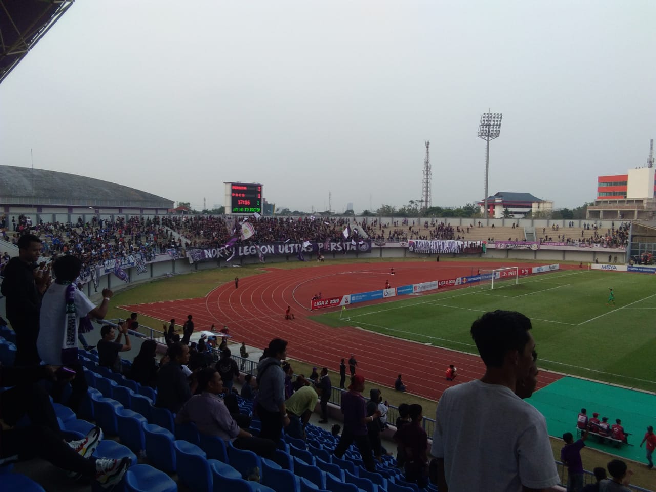 Persita Tangerang Vs PSGC Ciamis Liga 2 Indonesia di Stadion Sport Centre, Kelapa Dua, Tangerang, Kamis (29/8/2019).
