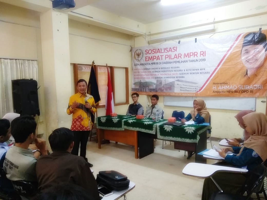 Anggota MPR RI H. Ahmad Subadri menggelar Sosialisasi 4 Pilar MPR RI di Kabupaten Tangerang.