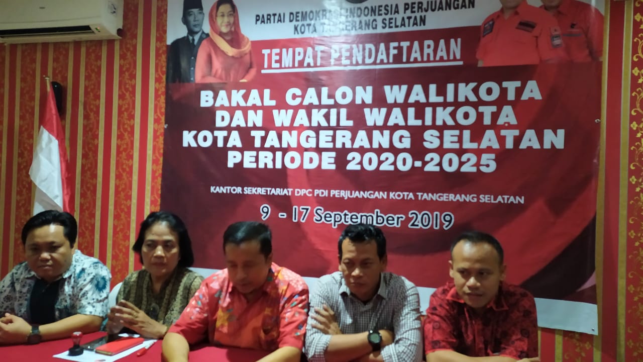Panitia seleksi bakal calon Wali Kota Tangsel periode 2020-2025 di DPC PDI Perjuangan (PDIP) Tangsel.
