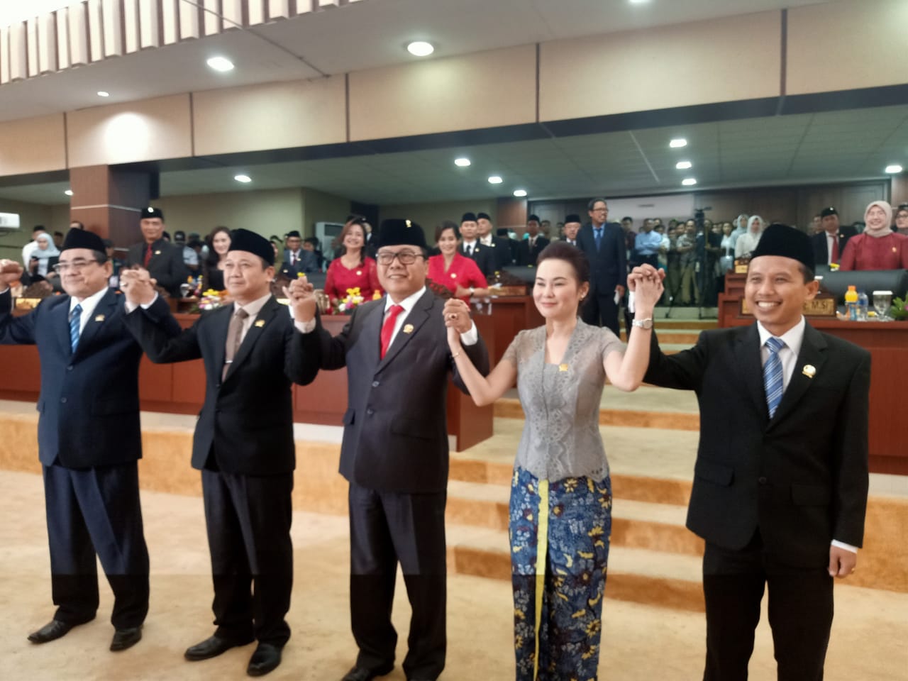 Pelantikan pimpinan Dewan Perwakilan Rakyat Daerah (DPRD) Kota Tangerang Selatan periode 2019-2024.