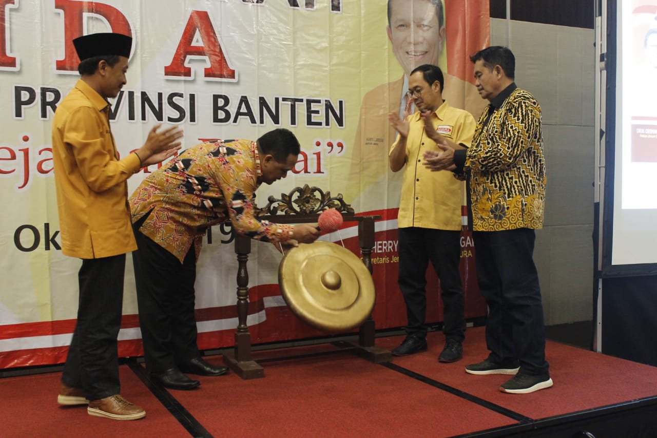 Hanura Banten menggelar Kegiatan Rapat Pimpinan Daerah di hotel Swiss-Belin Cikande, Kabupaten Serang, Selasa (8/10/2019).