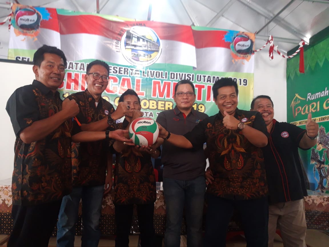 Pembukaan Liga voli (Livoli) Divisi Utama 2019 di GOR Tangerang, Jalan Dimyati, Kota Tangerang.