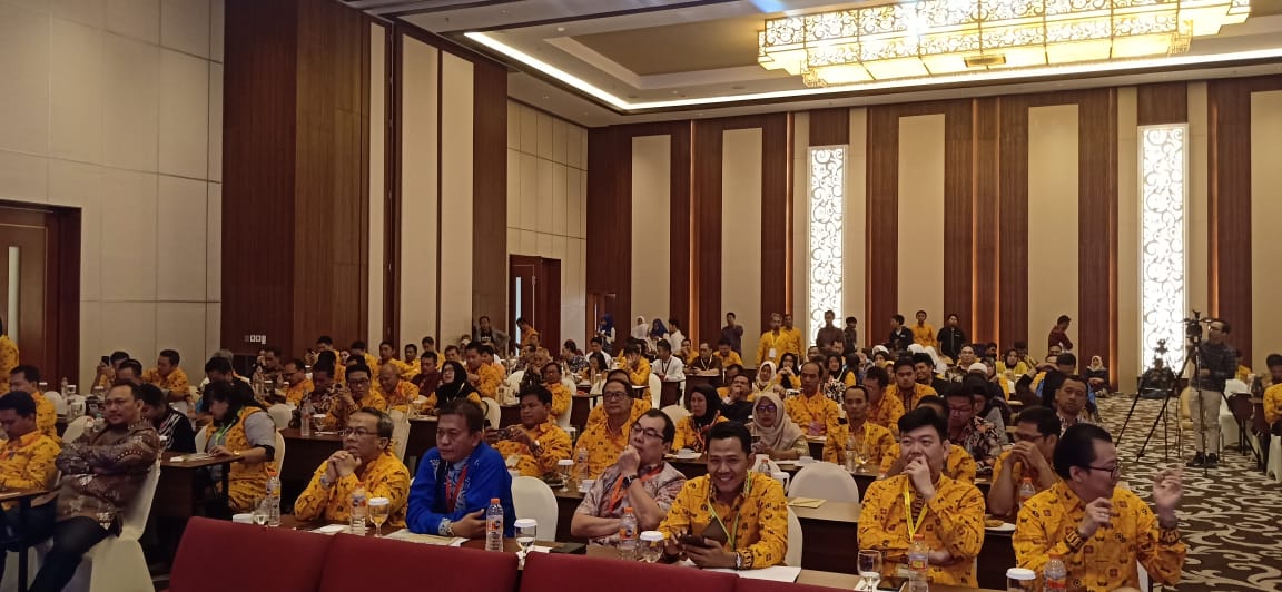 Para pengembang perumahan saat mengikuti Musda REI Banten di Ballroom Atria Hotel, Senin, (28/10/2019).