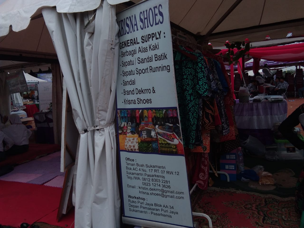 Stand produk UKM di Bazar MTQ ke-50 tingkat kabupaten Tangerang.