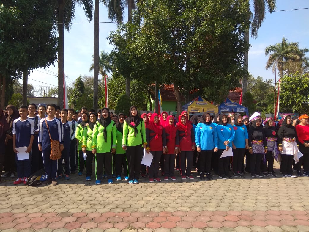 Tim peserta di Kegiatan Pekan Olahraga Kecamatan Curug.