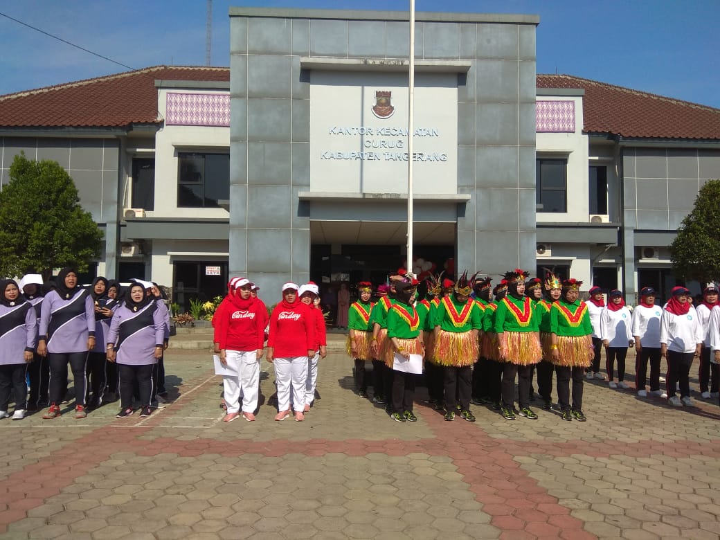 Tim peserta di Kegiatan Pekan Olahraga Kecamatan Curug.