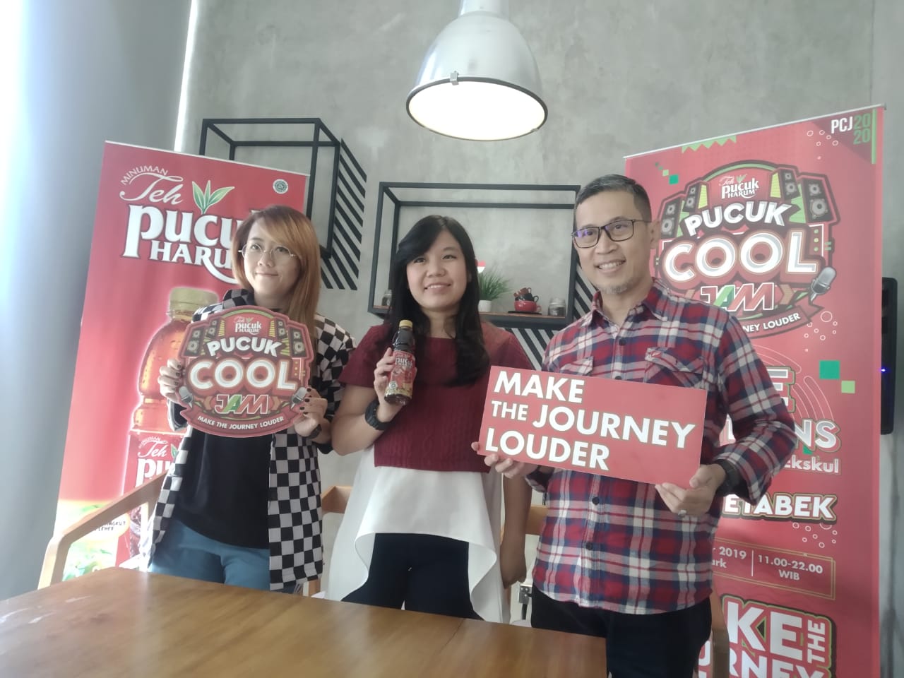 Tim juri di audisi Teh Pucuk Cool Jam 2020 di atrium One Belpark Mall, Fatmawati, Jakarta Selatan, Sabtu (16/11/2019).