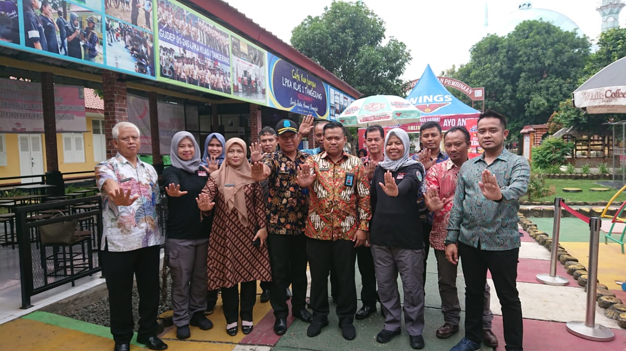 Kegiatan penyuluhan bahaya narkoba di Lembaga Pemasyarakatan Khusus Anak (LPKA) Klas I Tangerang, Jumat (27/12/2019).