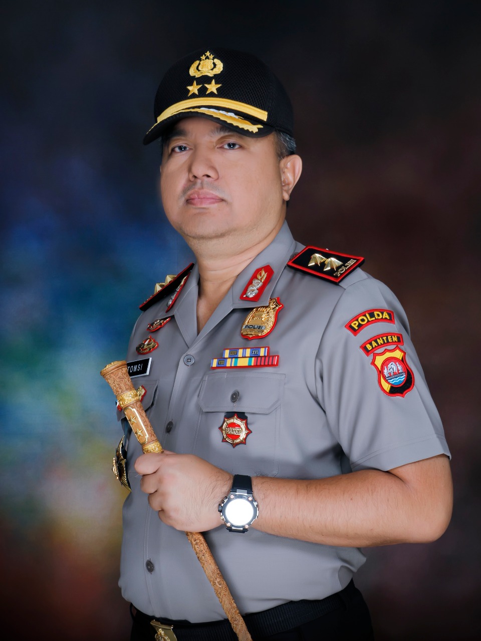 Kapolda Banten Irjen Pol Tomsi Tohir bersama Ulama Banten Abuya Muhtadi Dimyathi.