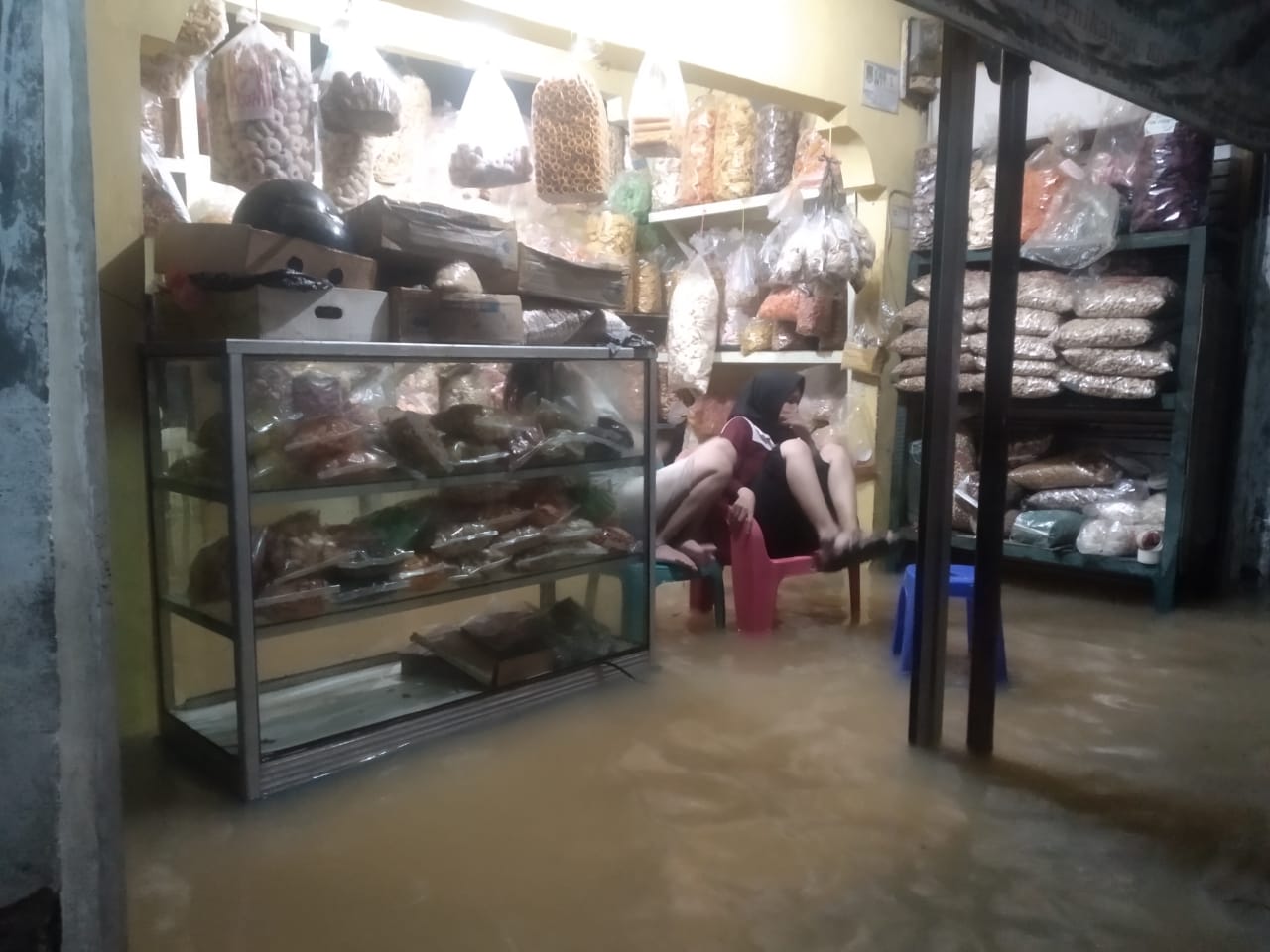 Banjir di Desa Kadu.