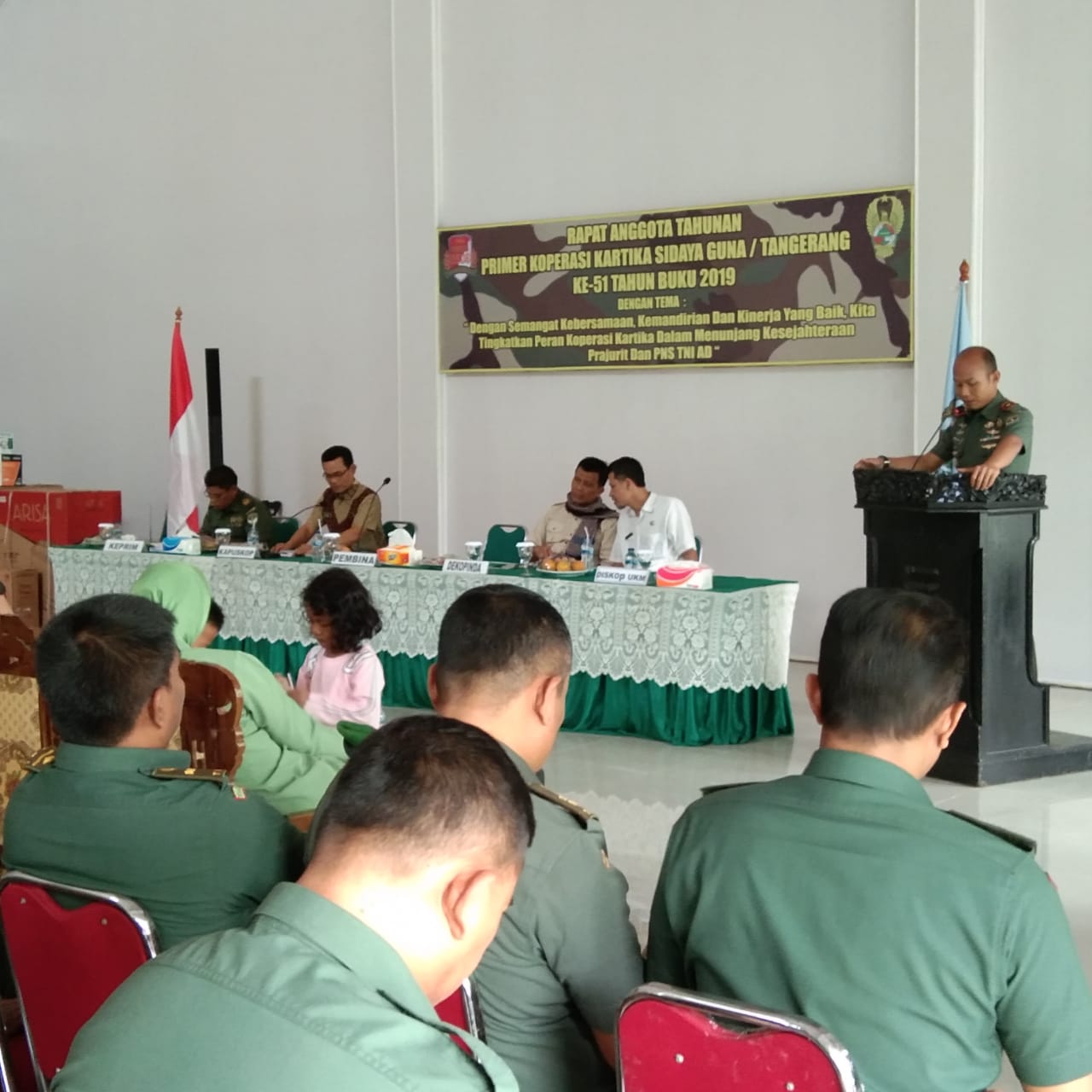 Primer Koperasi Kartika Sidaya Guna Kodim 0506/Tgr menyelenggarakan Rapat Anggota Tahunan (RAT) ke-51 atau tahun 2020 dan tutup buku 2019.