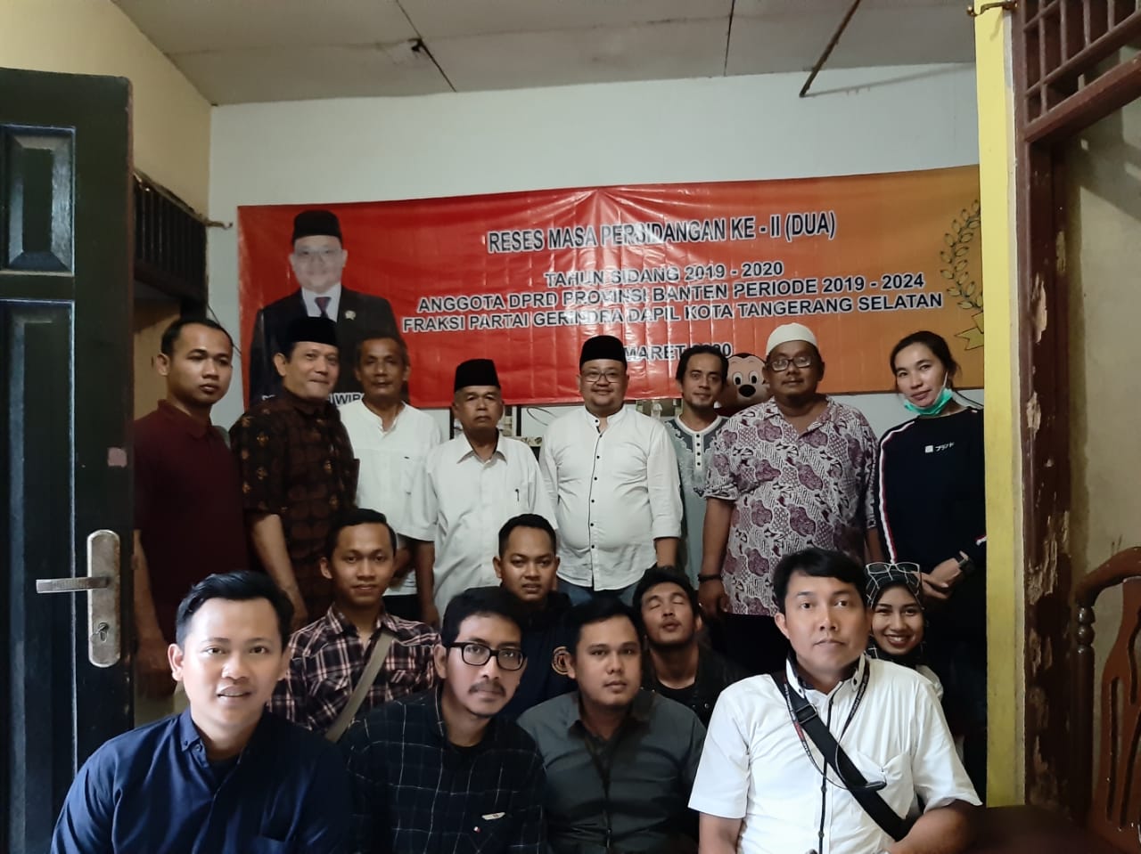 Anggota DPRD Provinsi Banten Yudi Budi Wibowo saat menggelar reses di Kecamatan Setu, Tangerang Selatan, Selasa (17/3/2020).