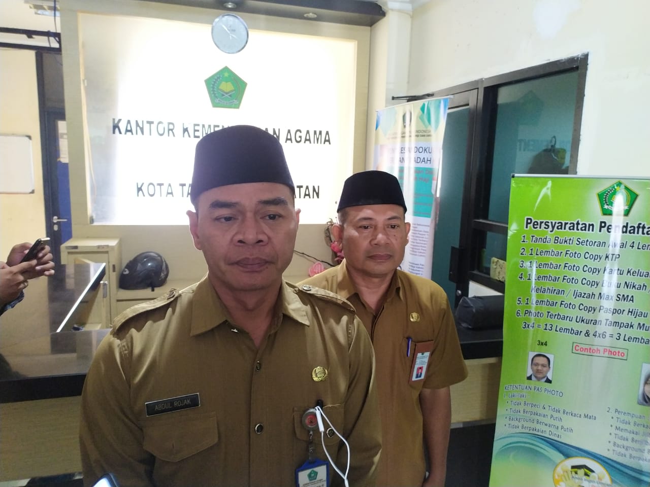Kepala Kantor Wilayah (Kakanwil) Kementerian Agama Kota Tangerang Selatan, Abdul Rojak.