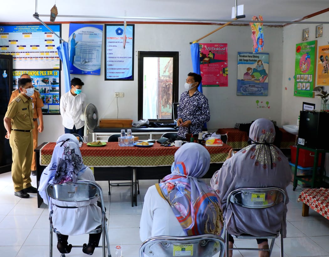 Wakil Wali Kota Tangerang Sachrudin saat memberikan sambutan dalam Program Pembinaan Masyarakat yang di gelar di Balai Latihan Kerja (BLK) Kota Tangerang, Senin (16/11/2020).