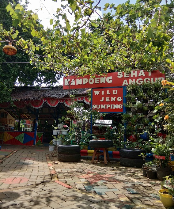 Suasana Kampung Anggur yang berlokasi di Jalan Palem XV, 36 Uwung Jaya Kecamatan Cibodas, Kota Tangerang, Kamis (21/1/2021).