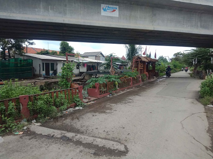 Suasana Kampung Gepyak yang berlokasi Jl.kh Kuding RT01/08 Kelurahan Belendung Kecamatan Benda kota Tangerang.