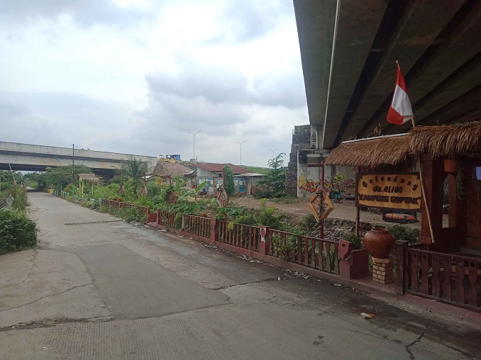 Suasana Kampung Gepyak yang berlokasi Jl.kh Kuding RT01/08 Kelurahan Belendung Kecamatan Benda kota Tangerang.