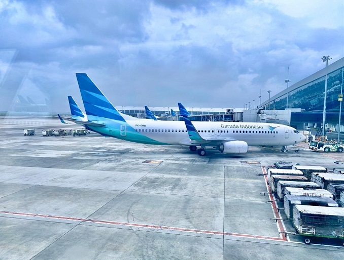 Pesawat Garuda Indonesia.