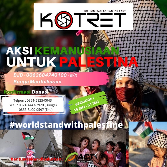 	Flayer aksi kemanusiaan untuk palestina.