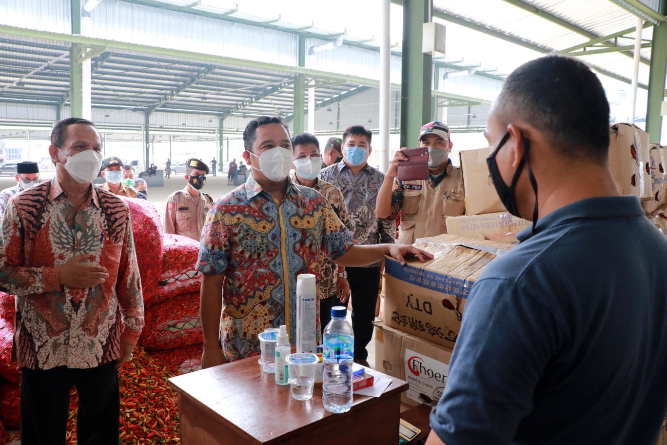 	Peresmian Pasar Induk Buah dan Sayur Jatiuwung yang diresmikan Wali Kota Tangerang Arief R Wismansyah, Sabtu 31 Juli 2021.