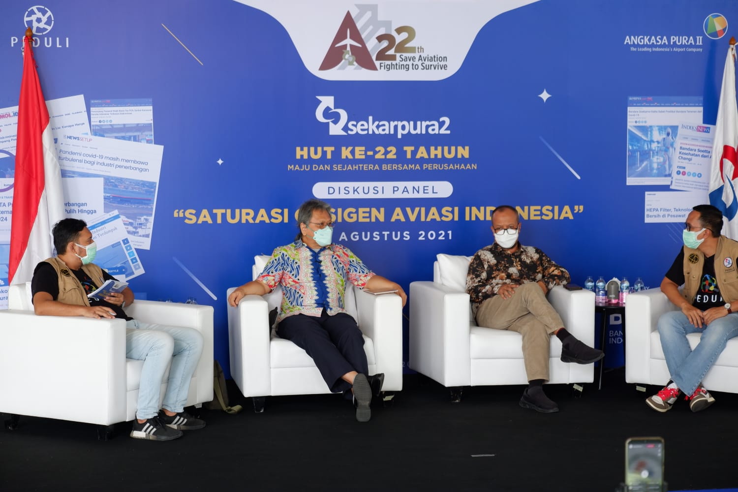 Serikat Karyawan PT Angkasa Pura II atau Sekarpura II menggelar diskusi panel pada Kamis, 26 Agustus 2021 bertajuk 'Saturasi Oksigen Aviasi Indonesia'.
