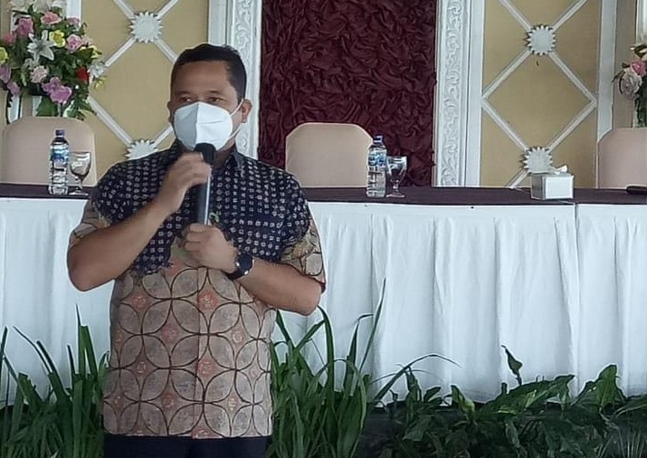 Wali Kota Tangerang Arief R Wismansyah yang hadir dalam kegiatan pemilihan ketua baru periode 2021-2024 dalam Kongres ke-11, di Restoran Istana Nelayan, Kebon Nanas, Kota Tangerang, Sabtu 25 September 2021.