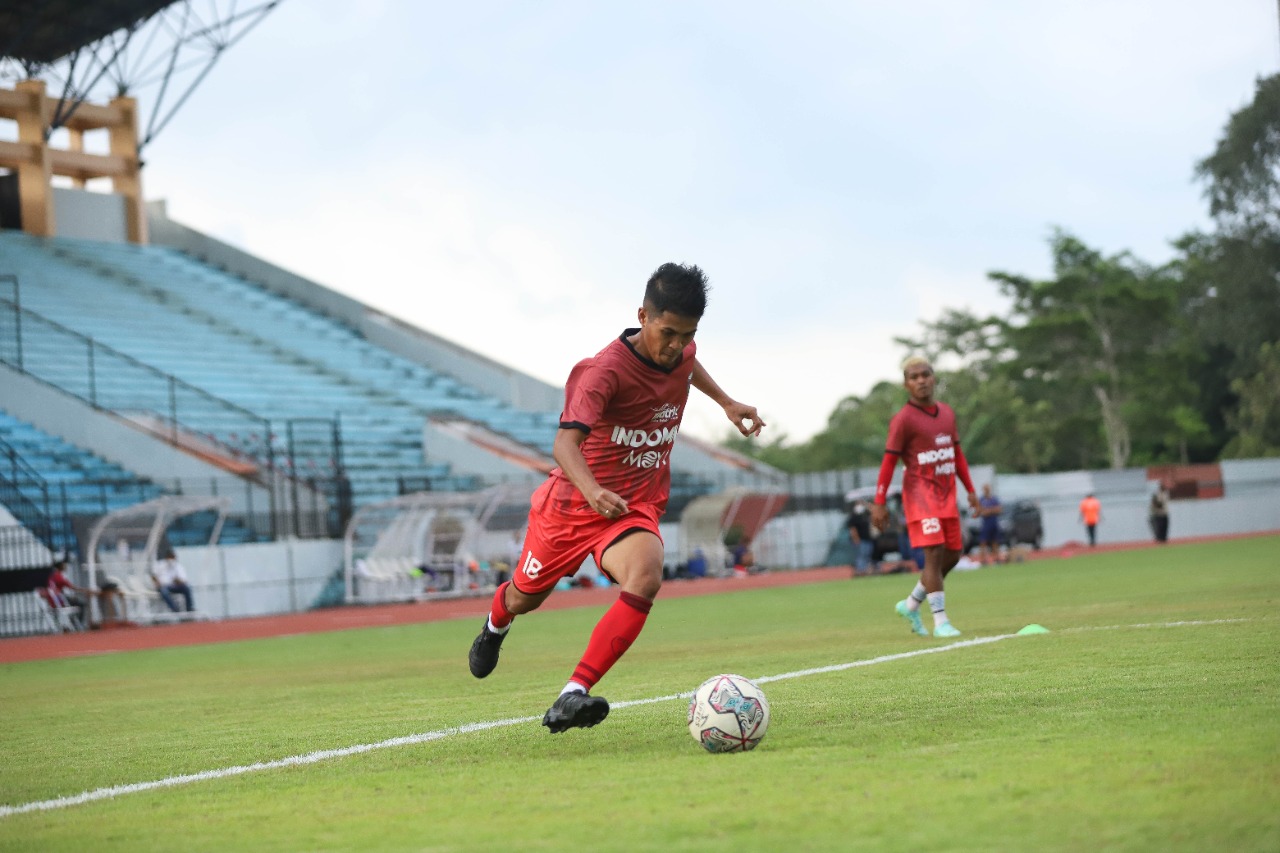 Pemain Persita Tangerang dalam pelatihan.