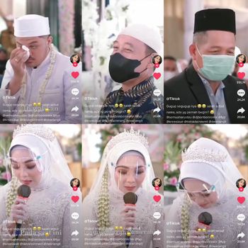 Viral pengantin wanita yang salah menyebutkan nama suaminya.